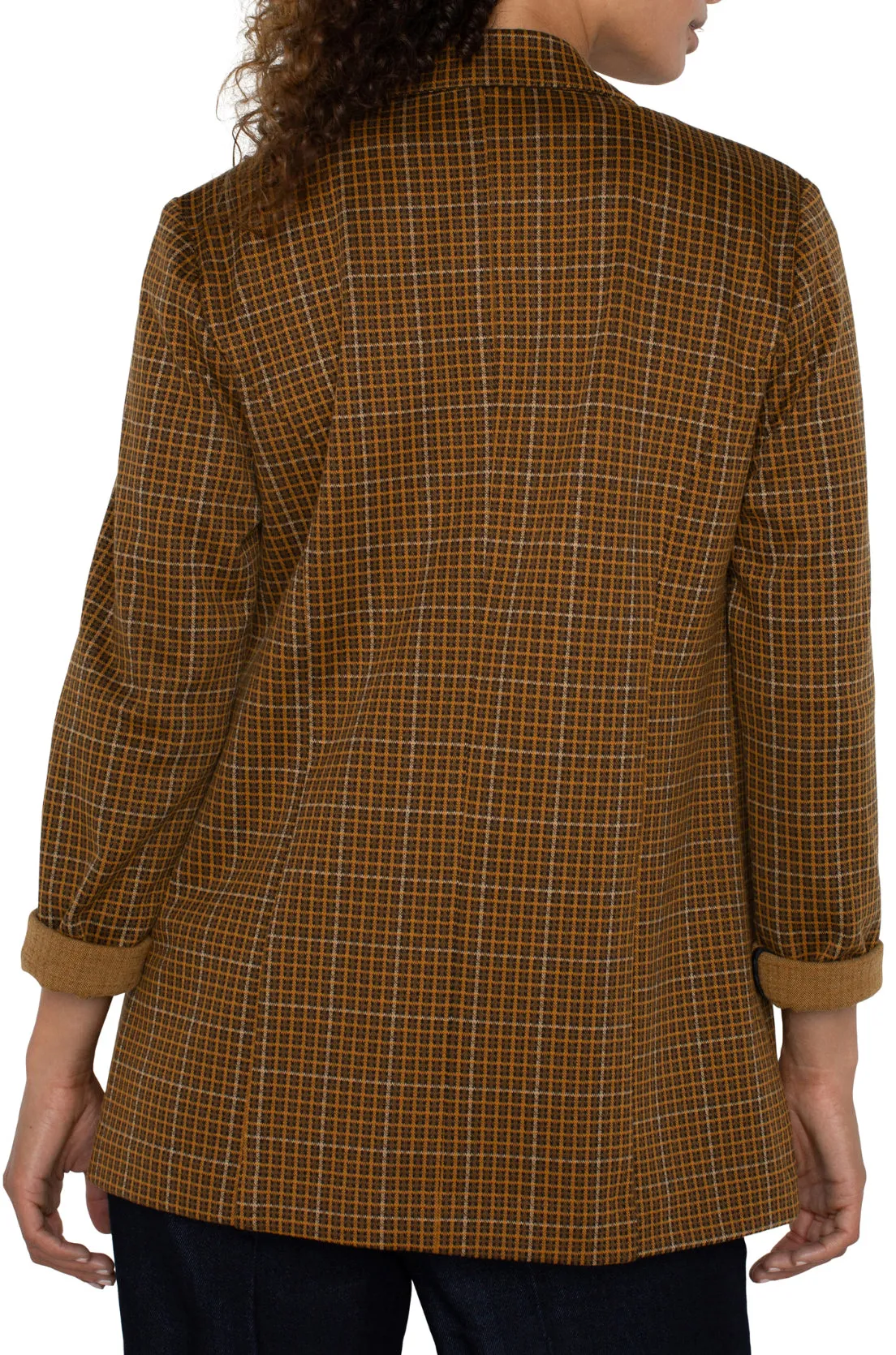 Boyfriend Blazer - Jasper Brown Plaid