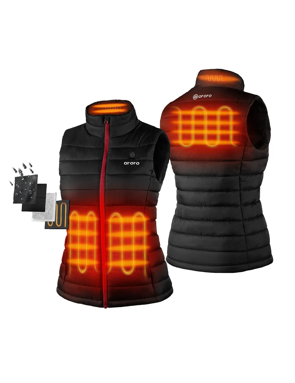 Bundle Deal - Women's Classic Heated Vest (Black) & Extra Mini 5K Battery