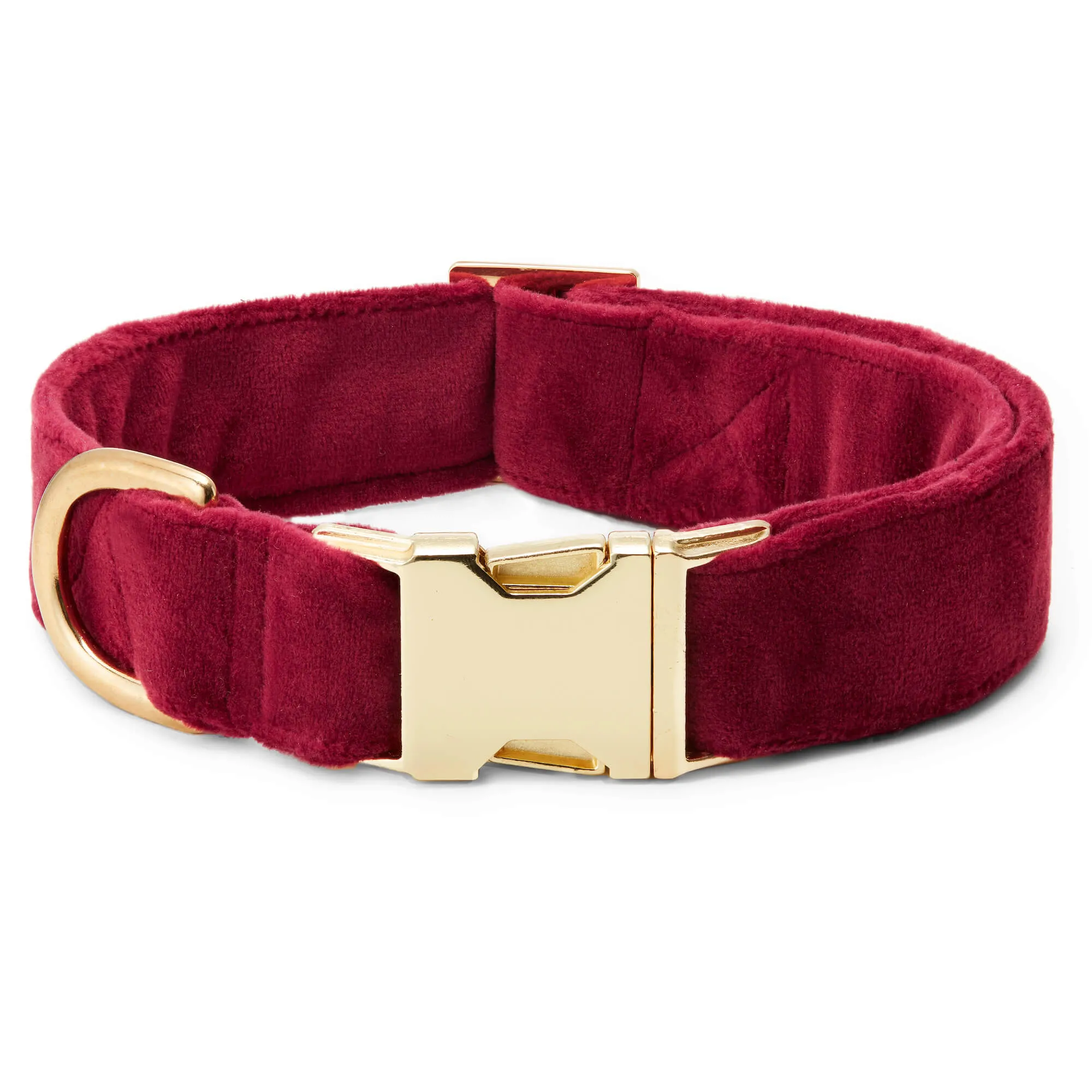 Burgundy Velvet Lady Bow Collar