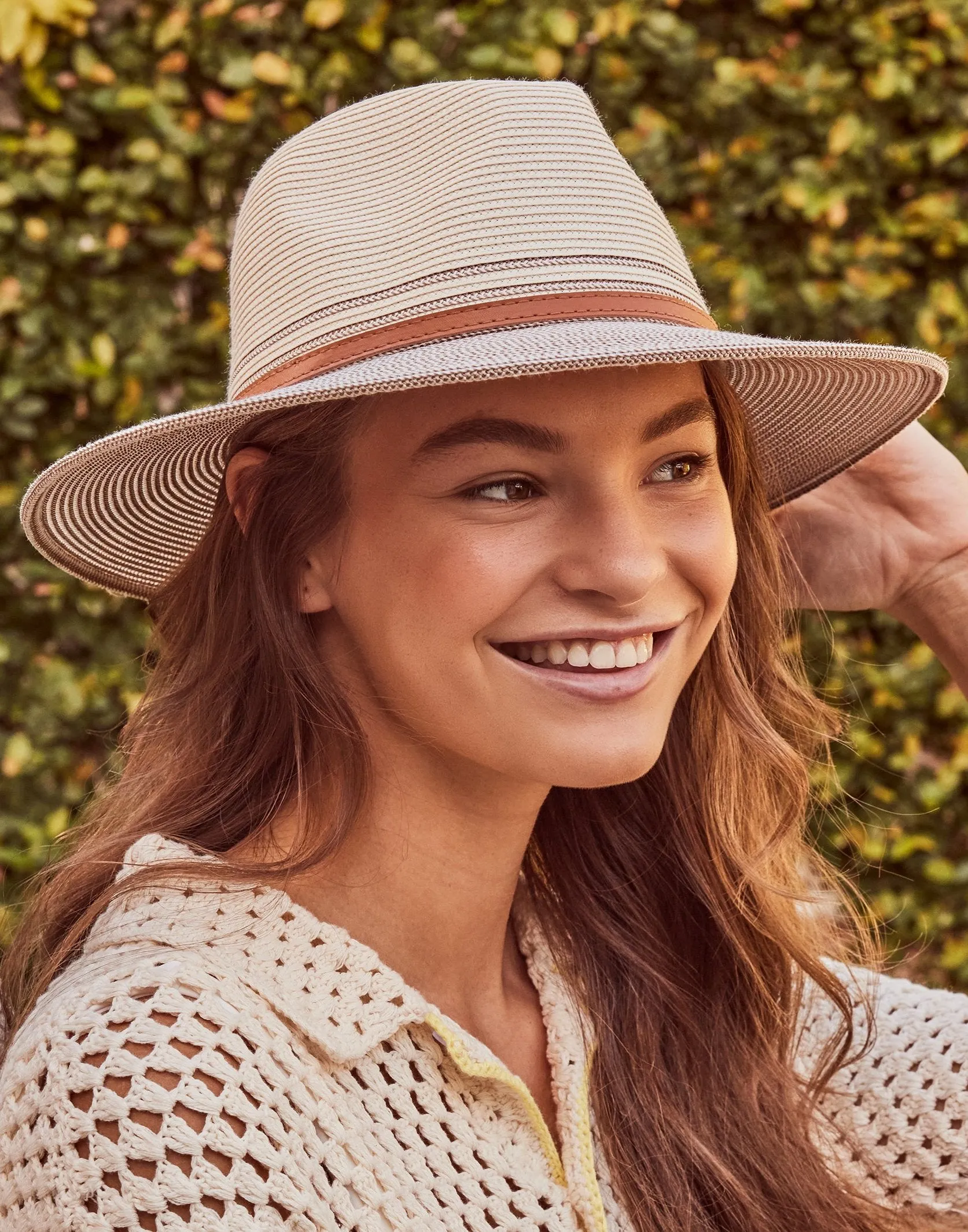 Cancer Council Heritage Town & Country Summer Hat - Ivory/Bronze