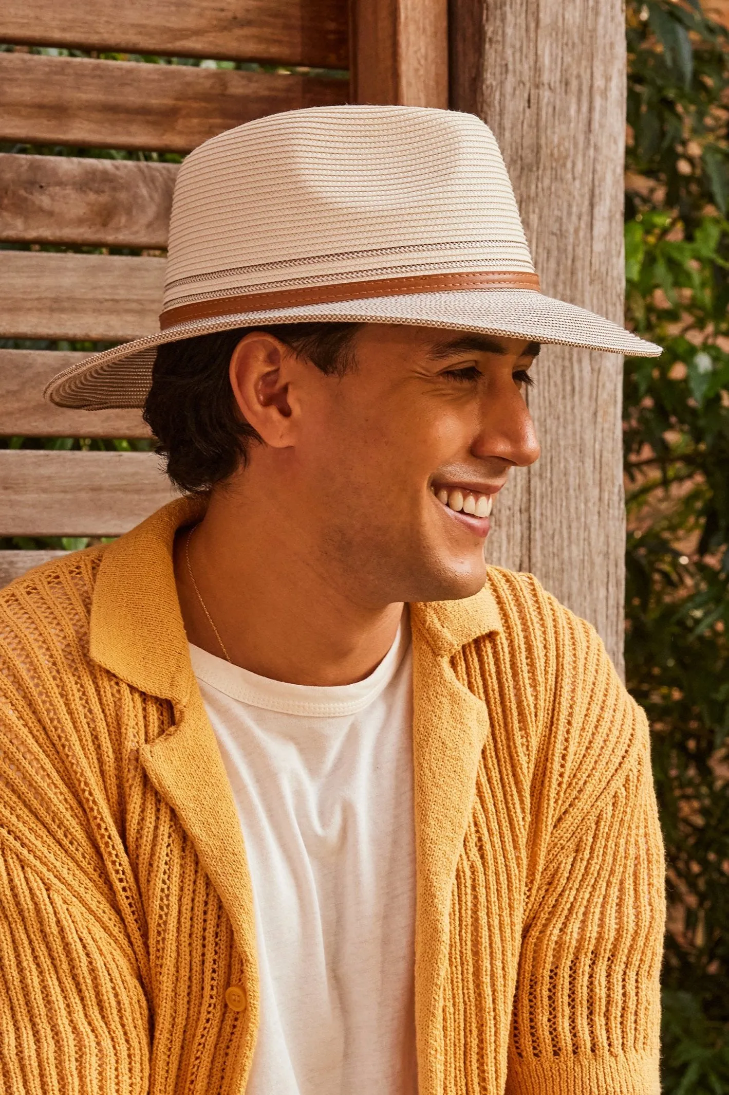 Cancer Council Heritage Town & Country Summer Hat - Ivory/Bronze