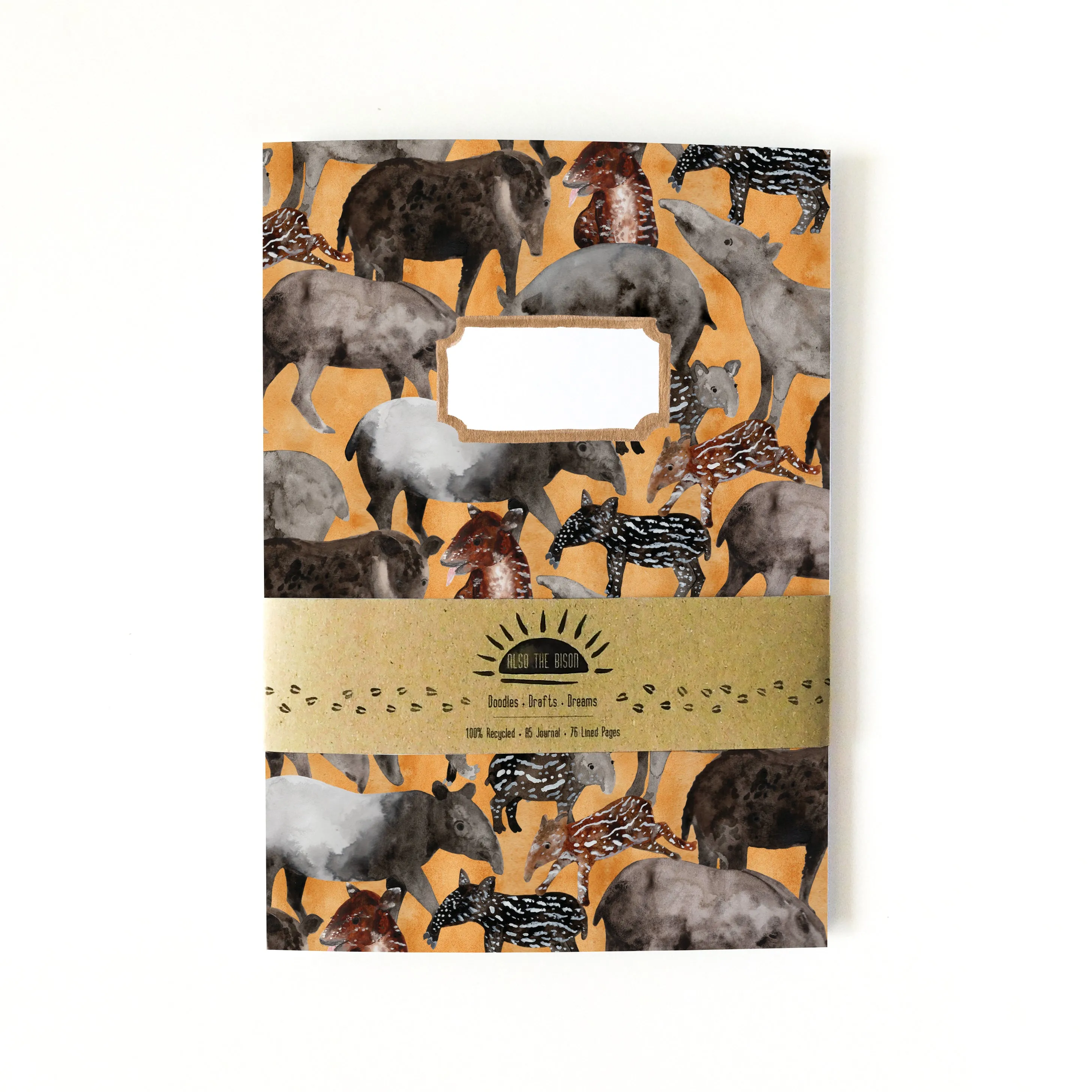 Candle of Tapirs Print Lined Journal