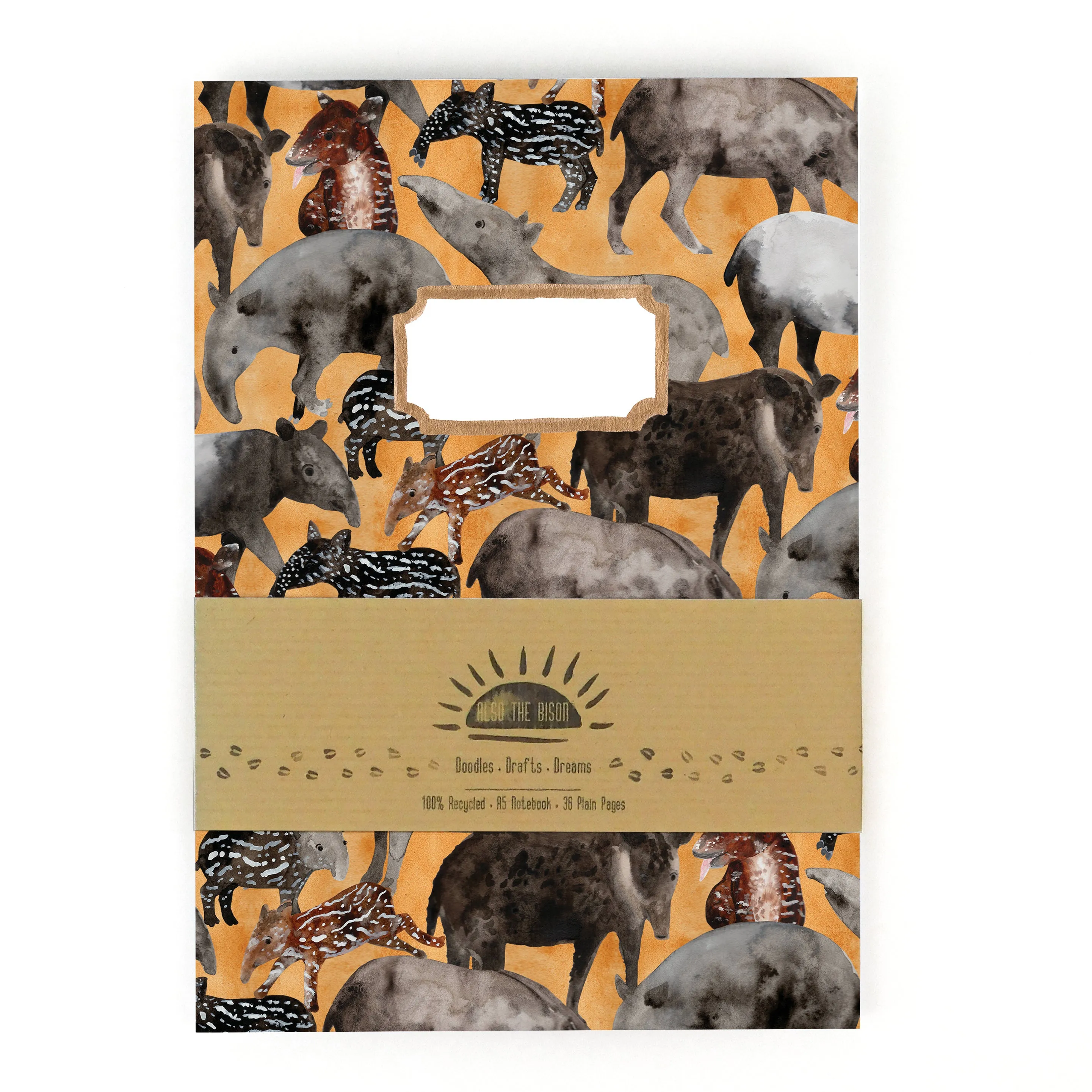 Candle of Tapirs Print Notebook