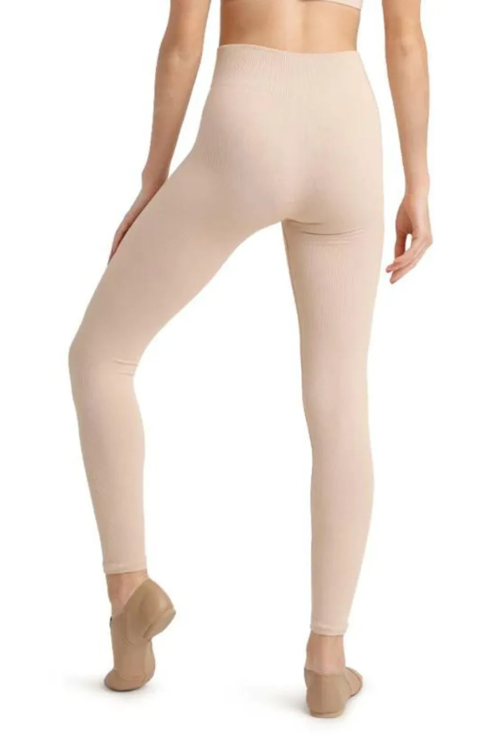 CAPEZIO 11377W WOMEN SEAMLESS RIB CROPPED LEGGING