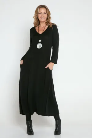 Christobel Knit Maxi Dress - Black