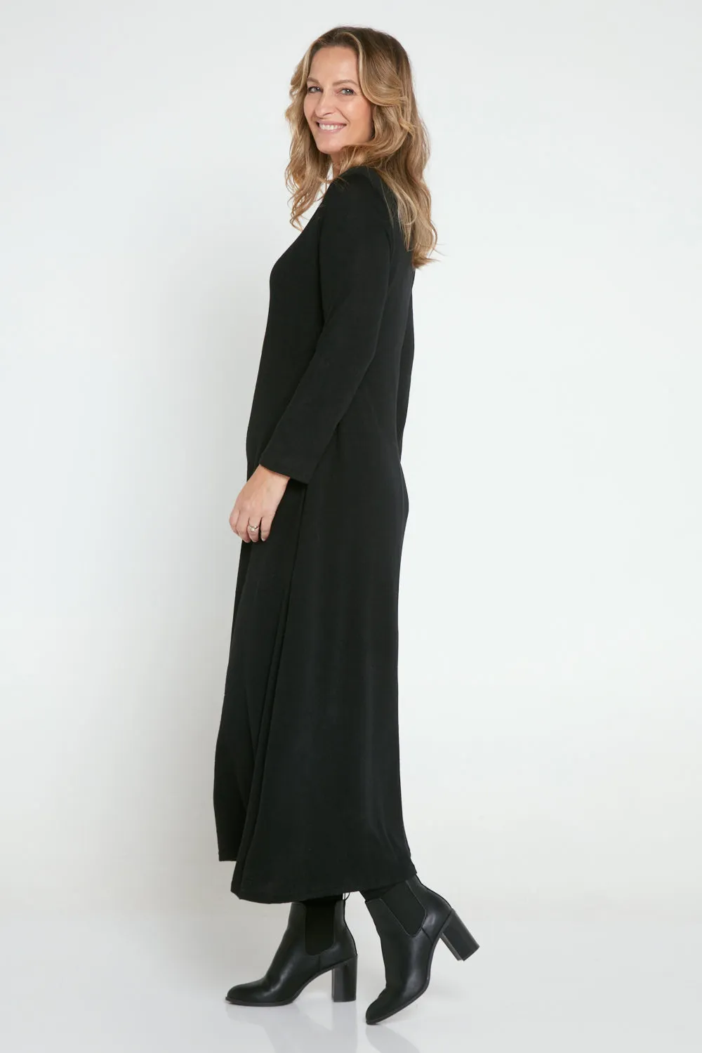 Christobel Knit Maxi Dress - Black