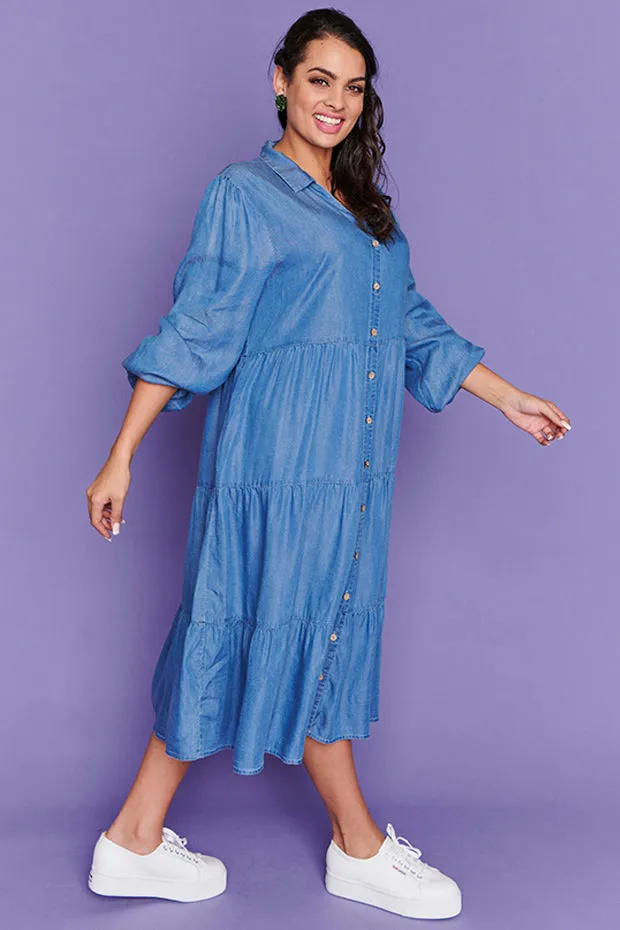 Clermont Blue Denim Dress