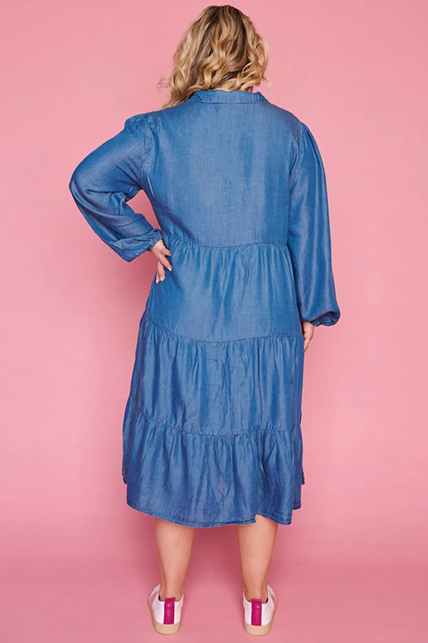 Clermont Blue Denim Dress