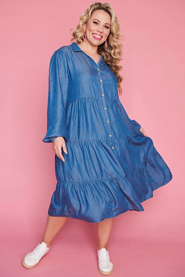 Clermont Blue Denim Dress