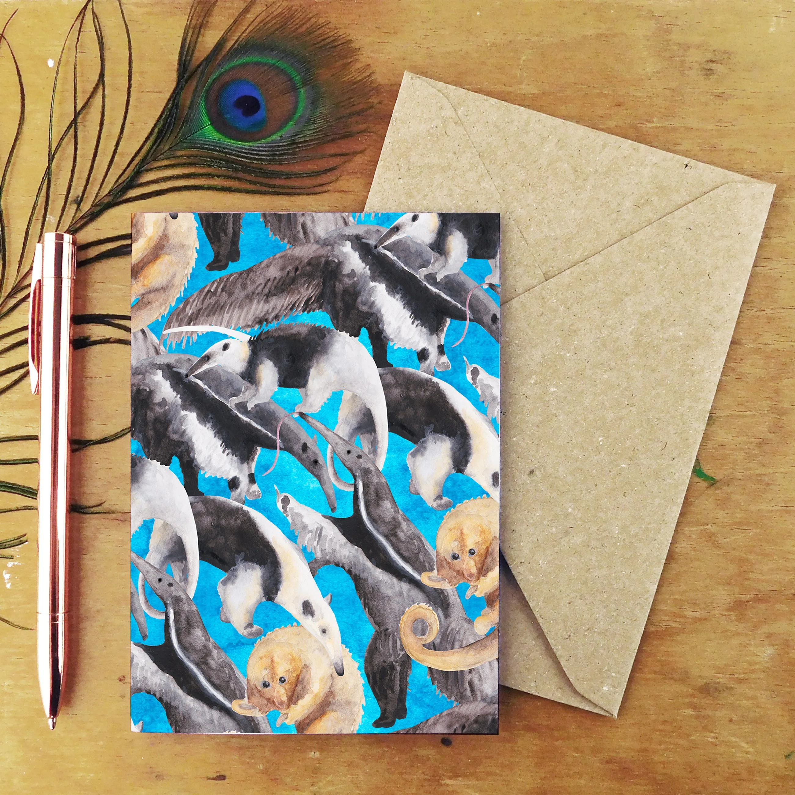 Colony of Anteaters Greetings Card