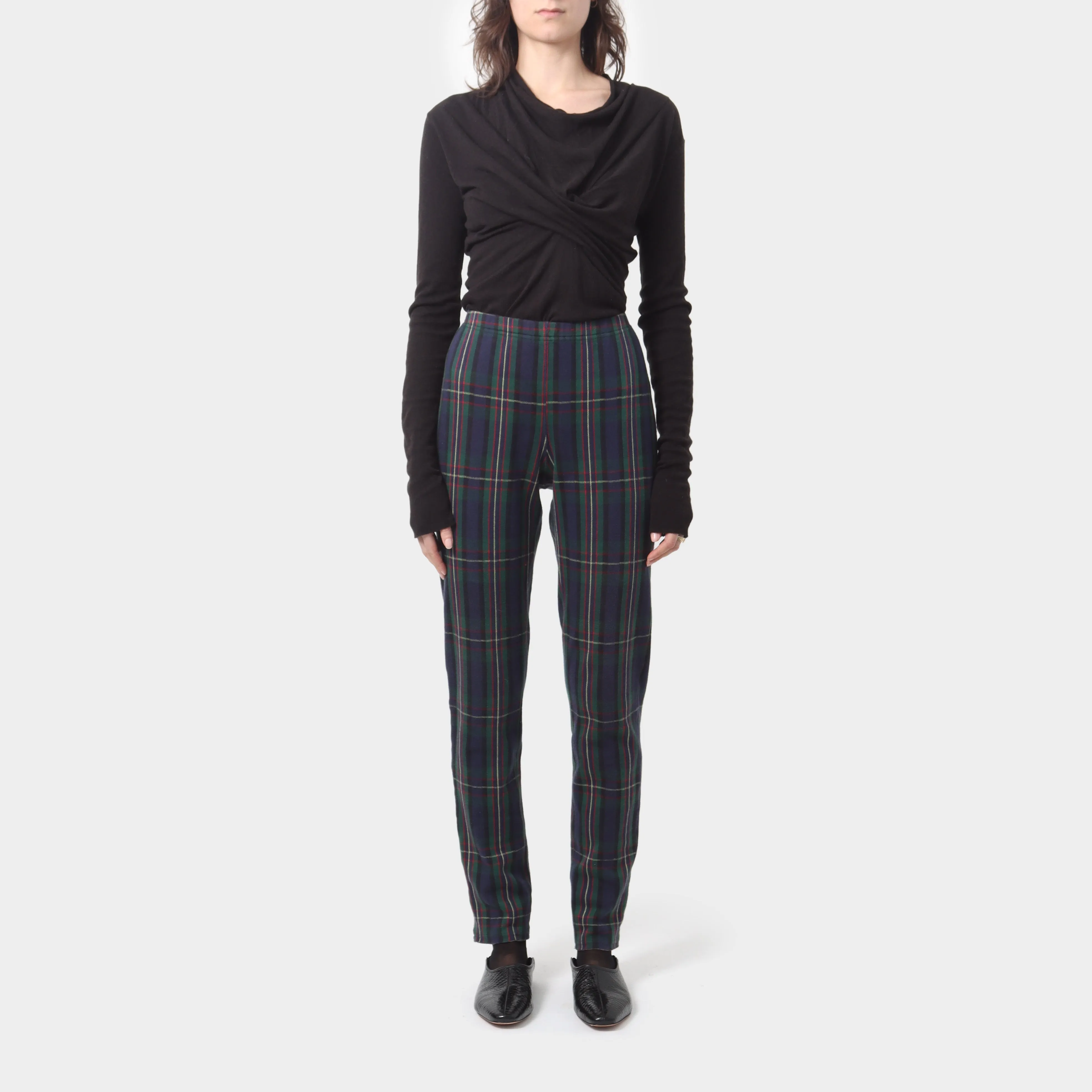 Comme des Garçons Cotton Tartan Leggings