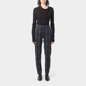 Comme des Garçons Cotton Tartan Leggings