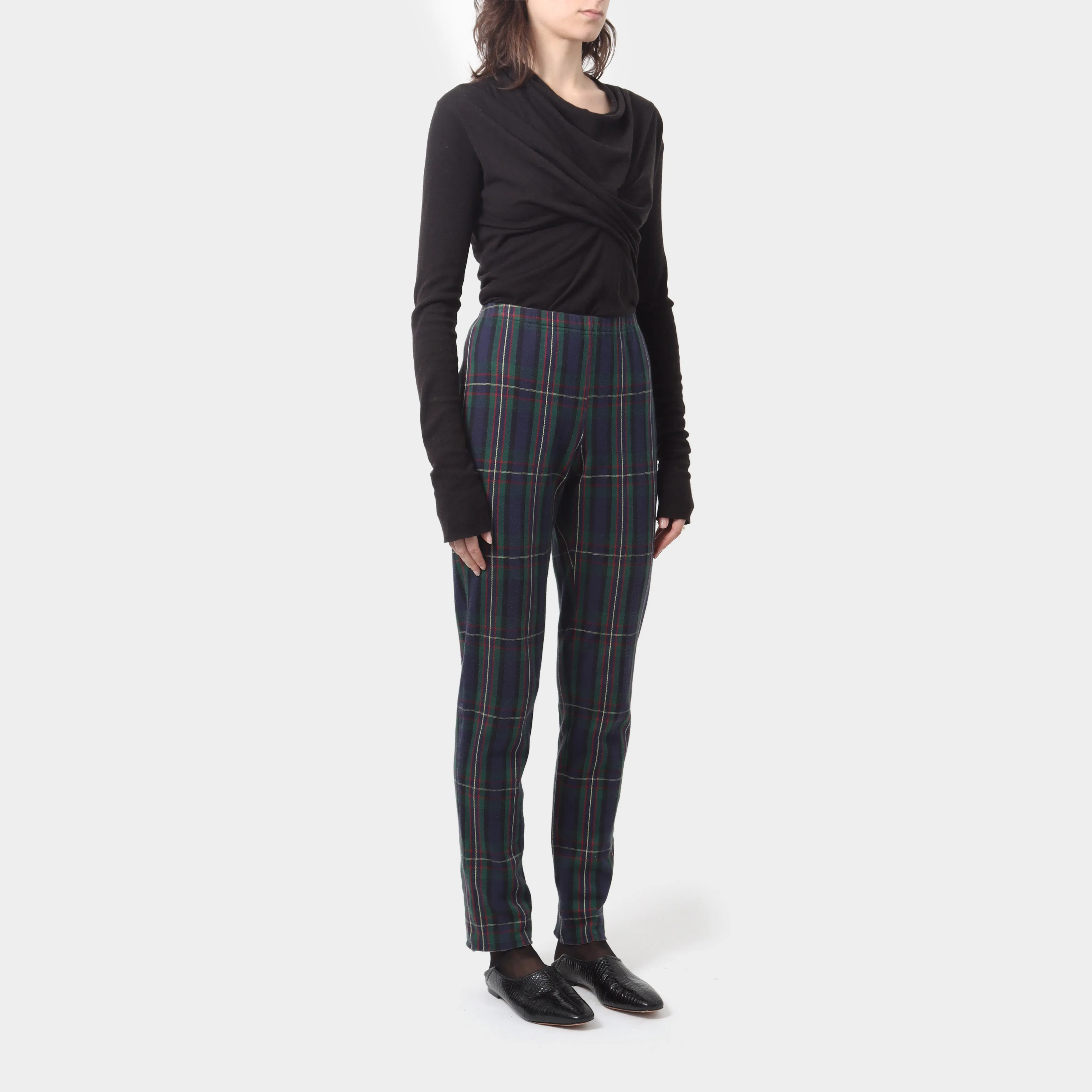 Comme des Garçons Cotton Tartan Leggings