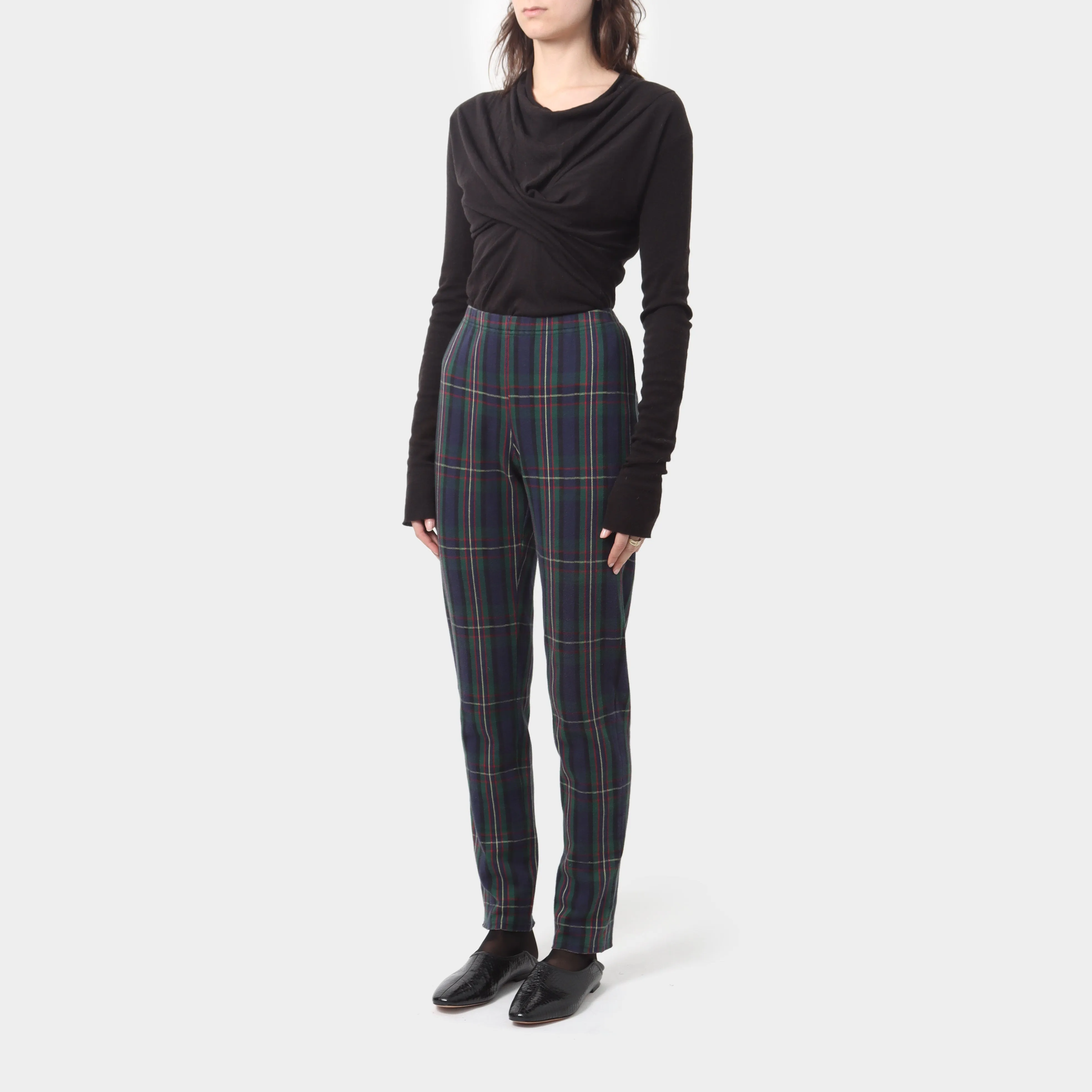 Comme des Garçons Cotton Tartan Leggings