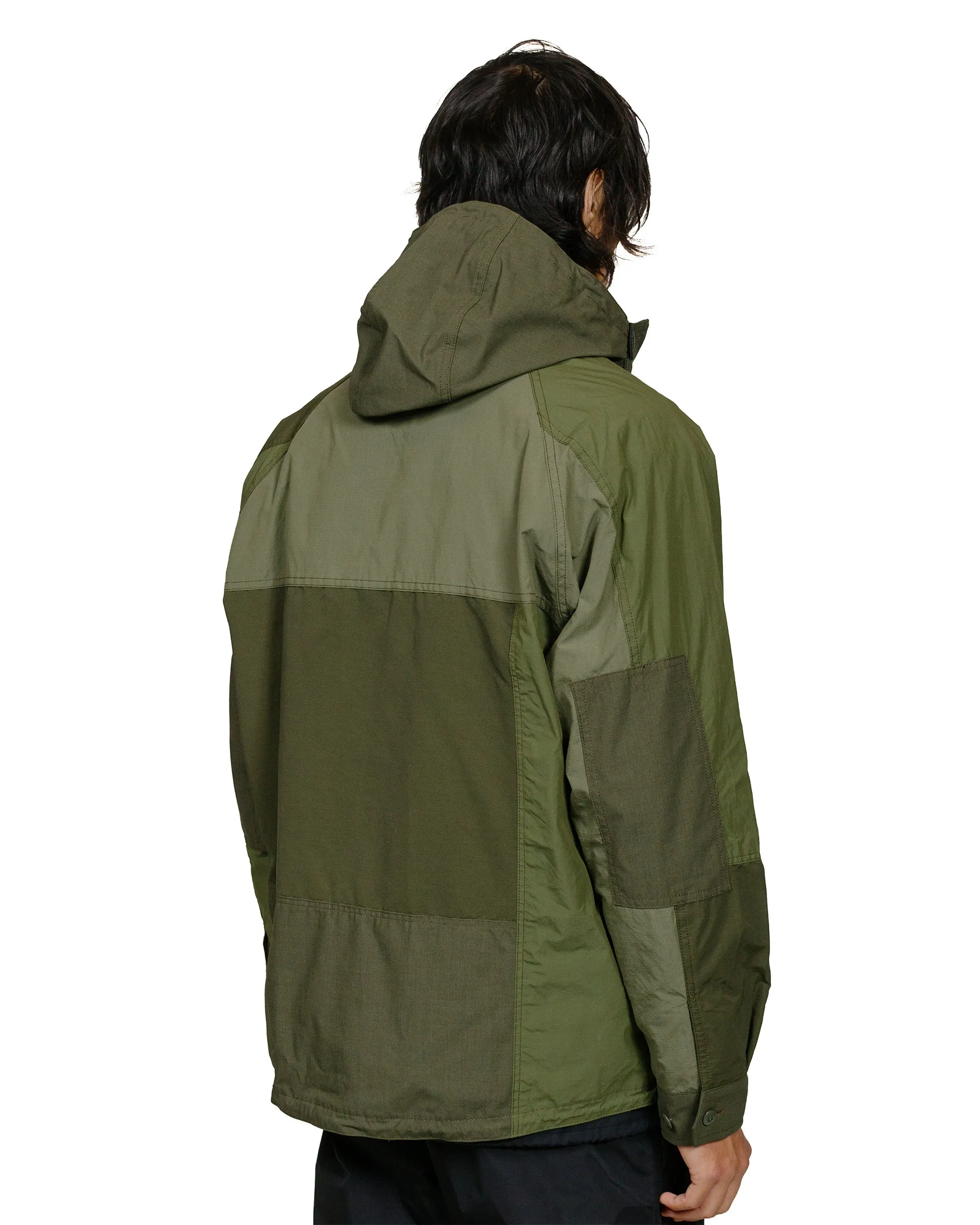 Comme des Garçons HOMME Patchwork Parka Khaki Mix