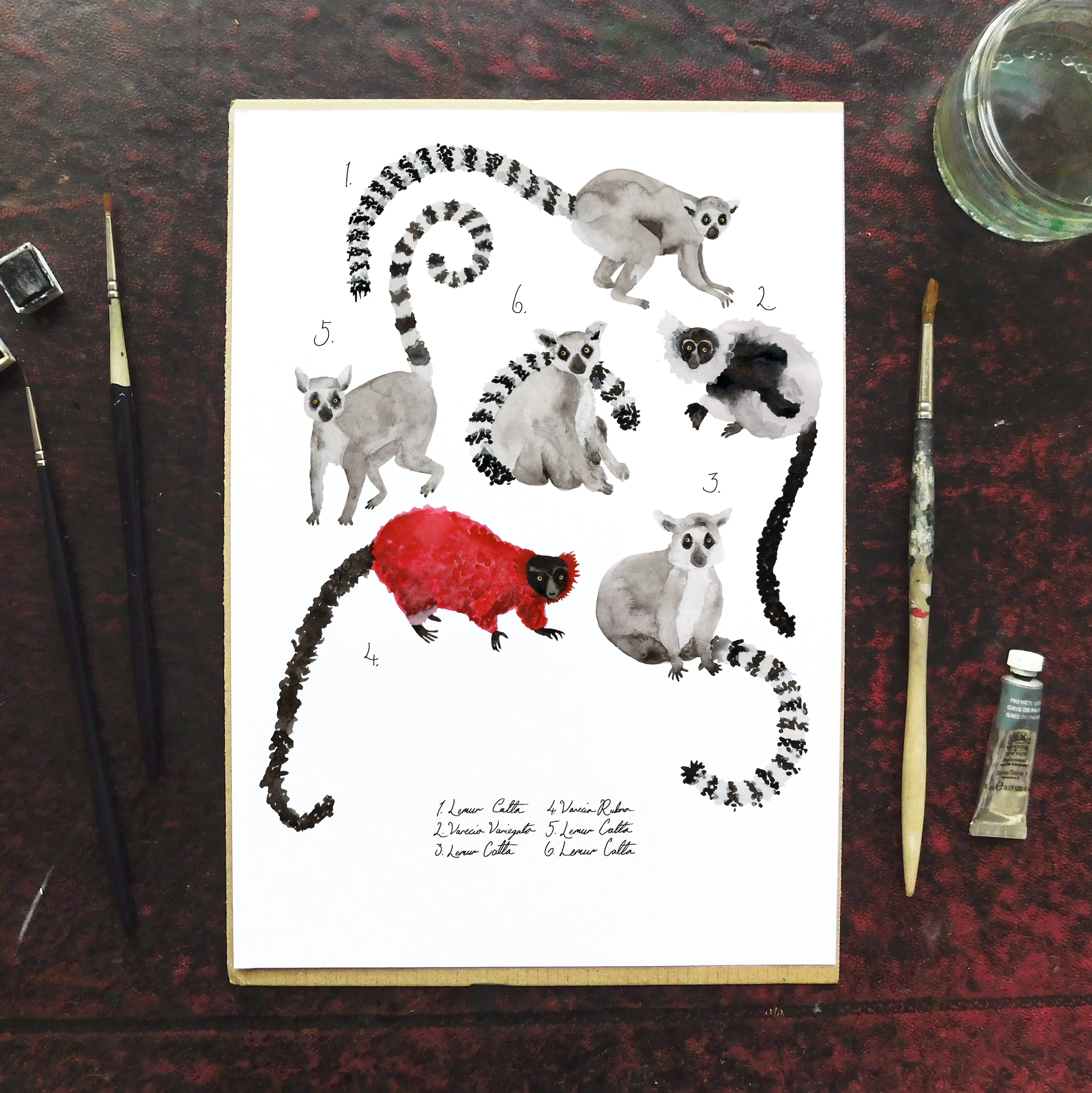 Conspiracy of Lemurs Art Print