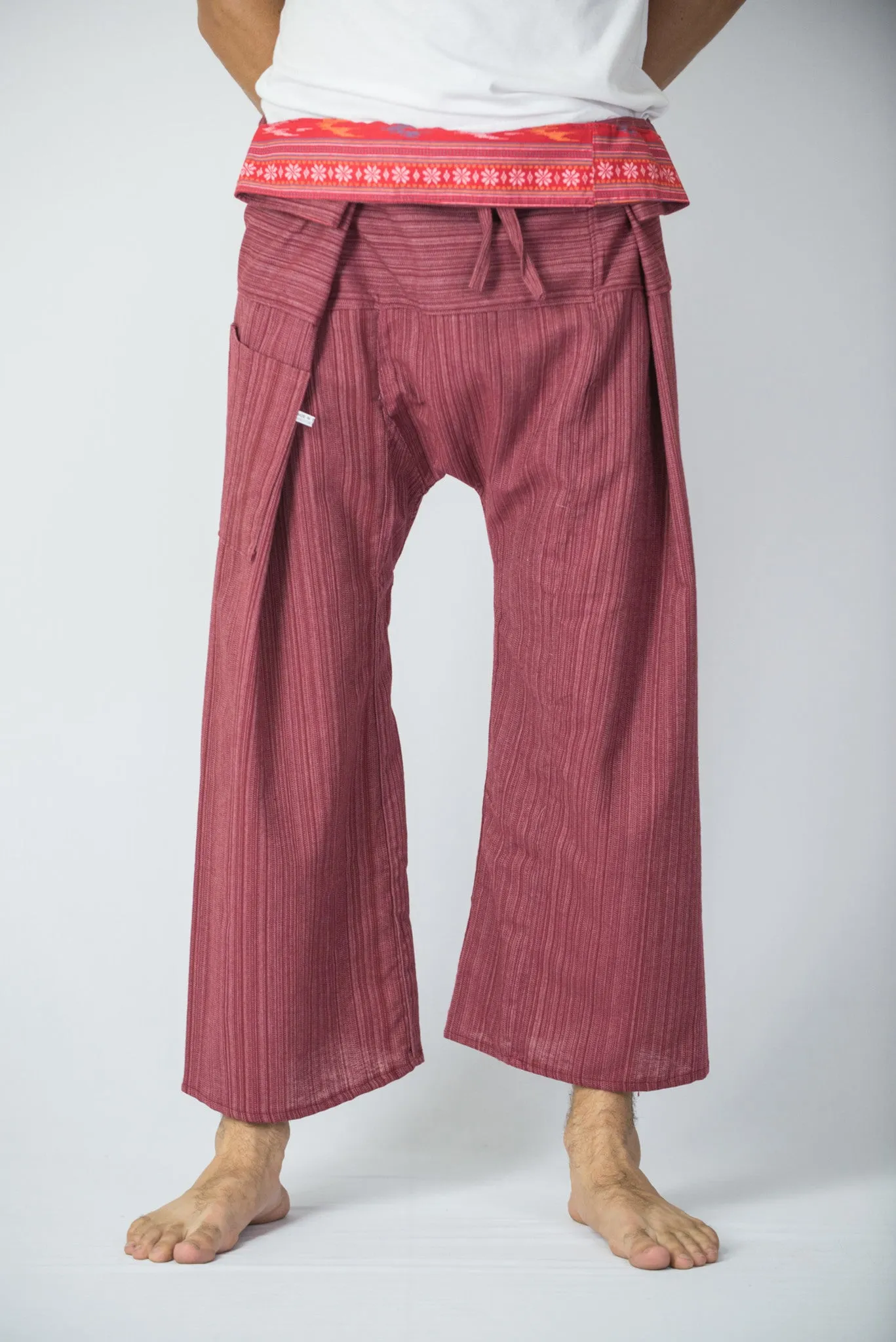 Cotton Thai Fisherman Yoga Massage Pants Rose