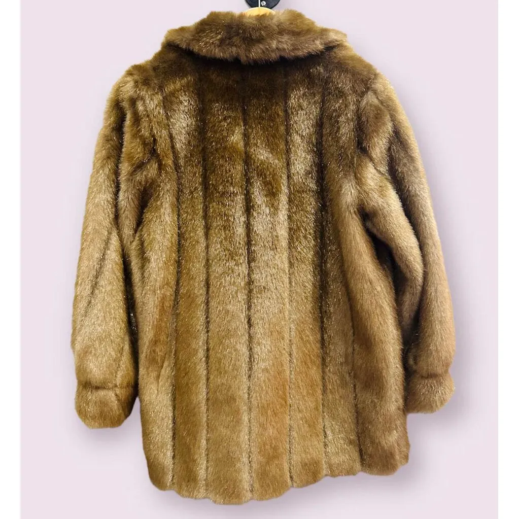 Dennis Basso Faux Fur Coat - Size XS