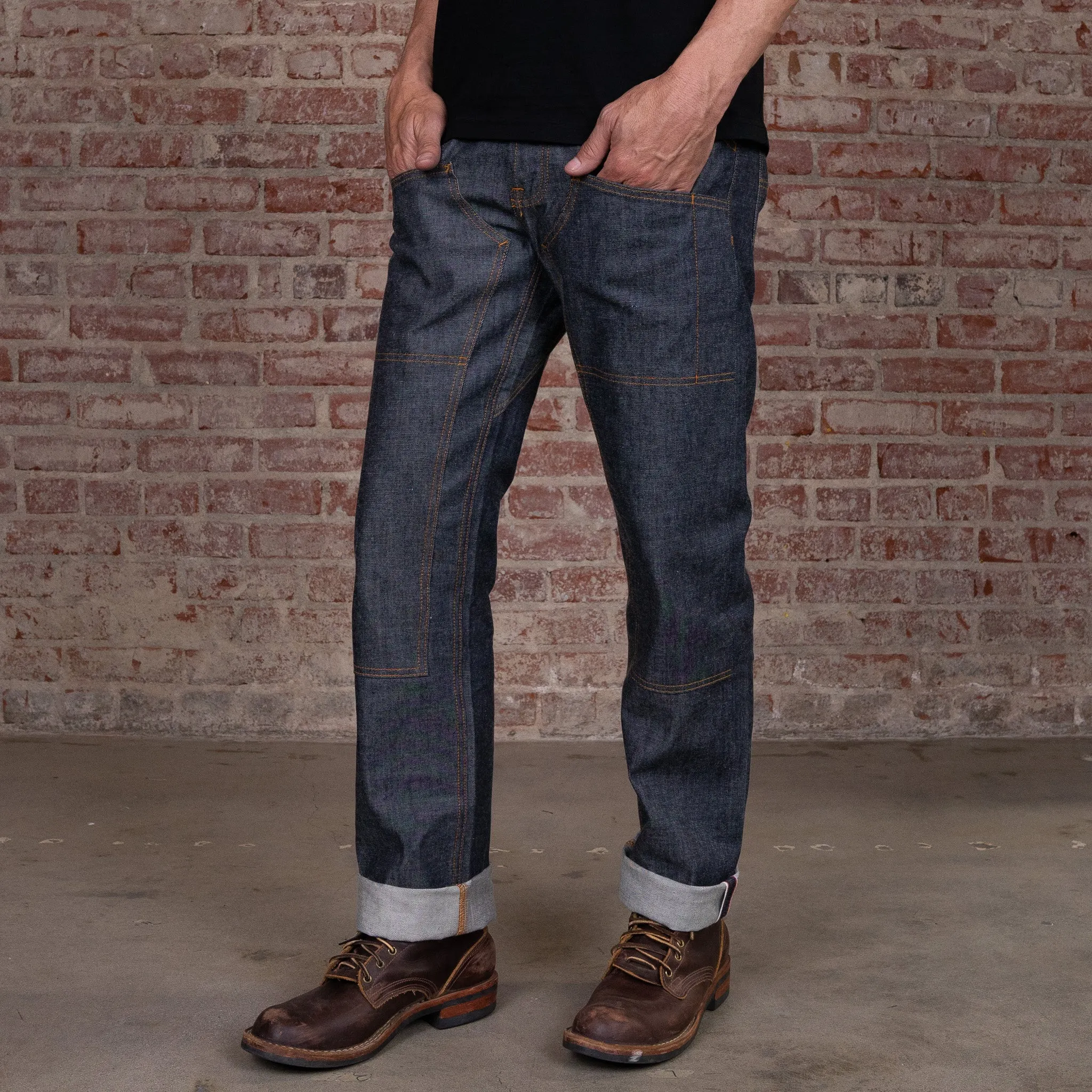 Die Hard Double Knee 10oz 'Prospector' Cone Mills USA Straight Leg Denim Jean