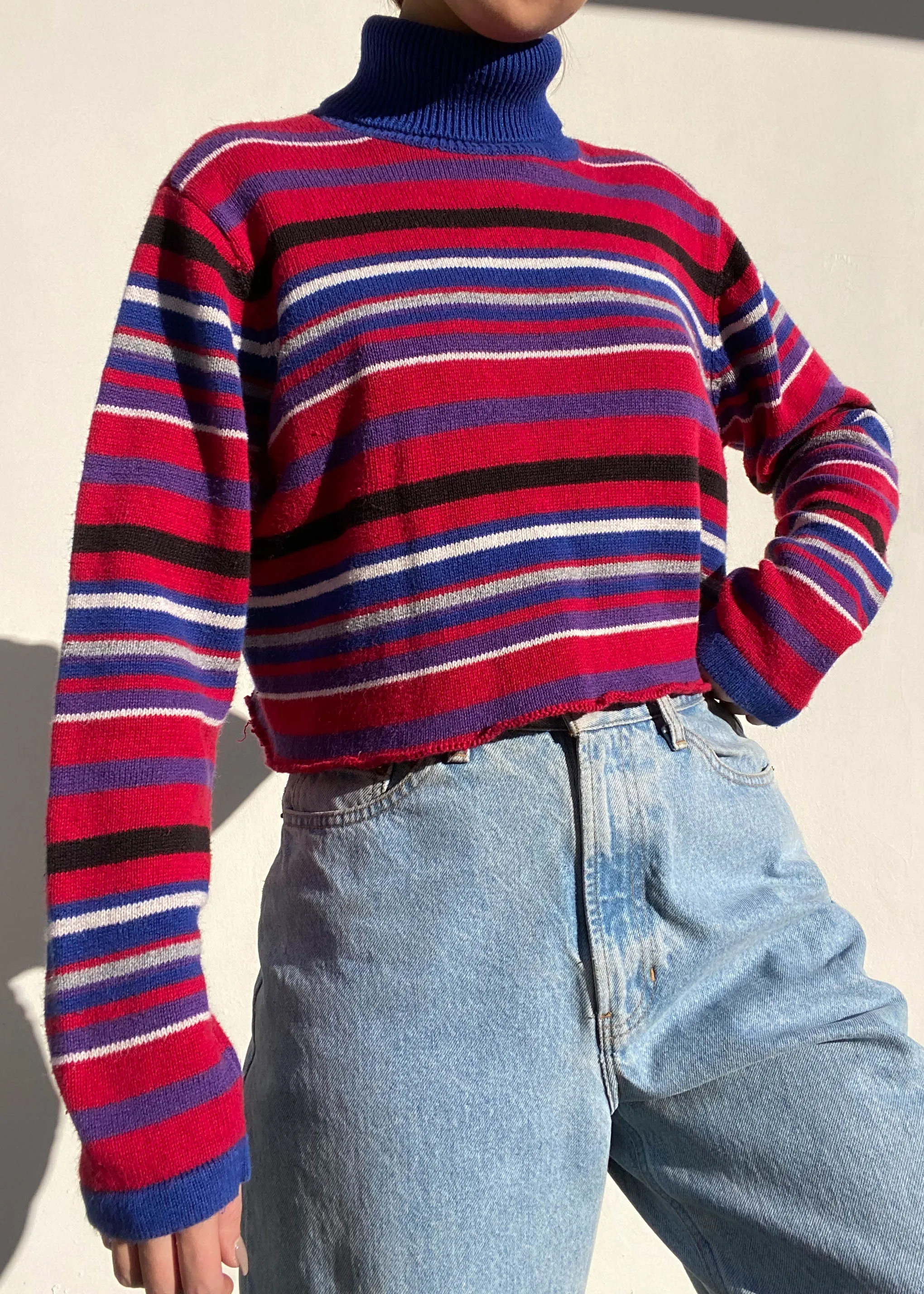 Erica 90's Striped Turtleneck (M-L)