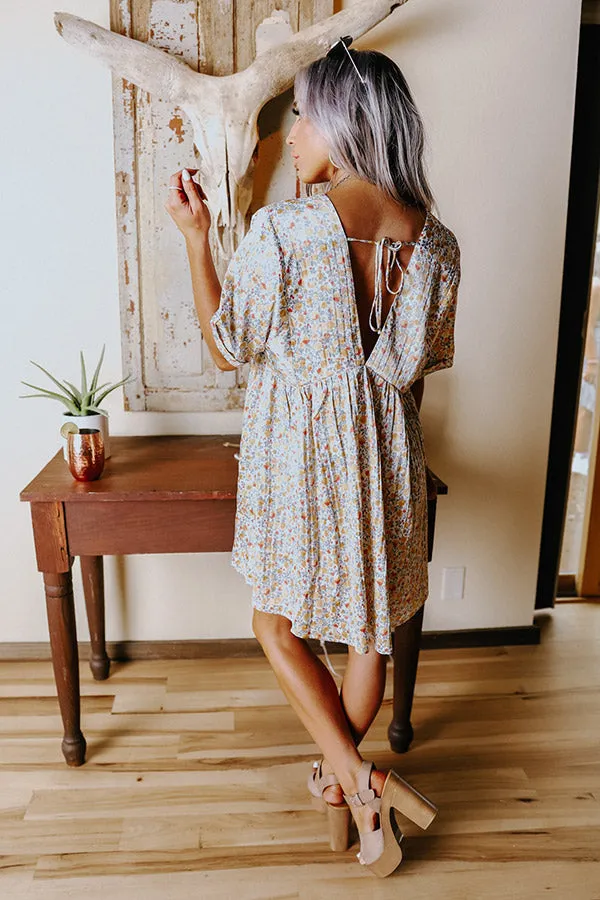 Friendly Exchange Floral Babydoll Dress