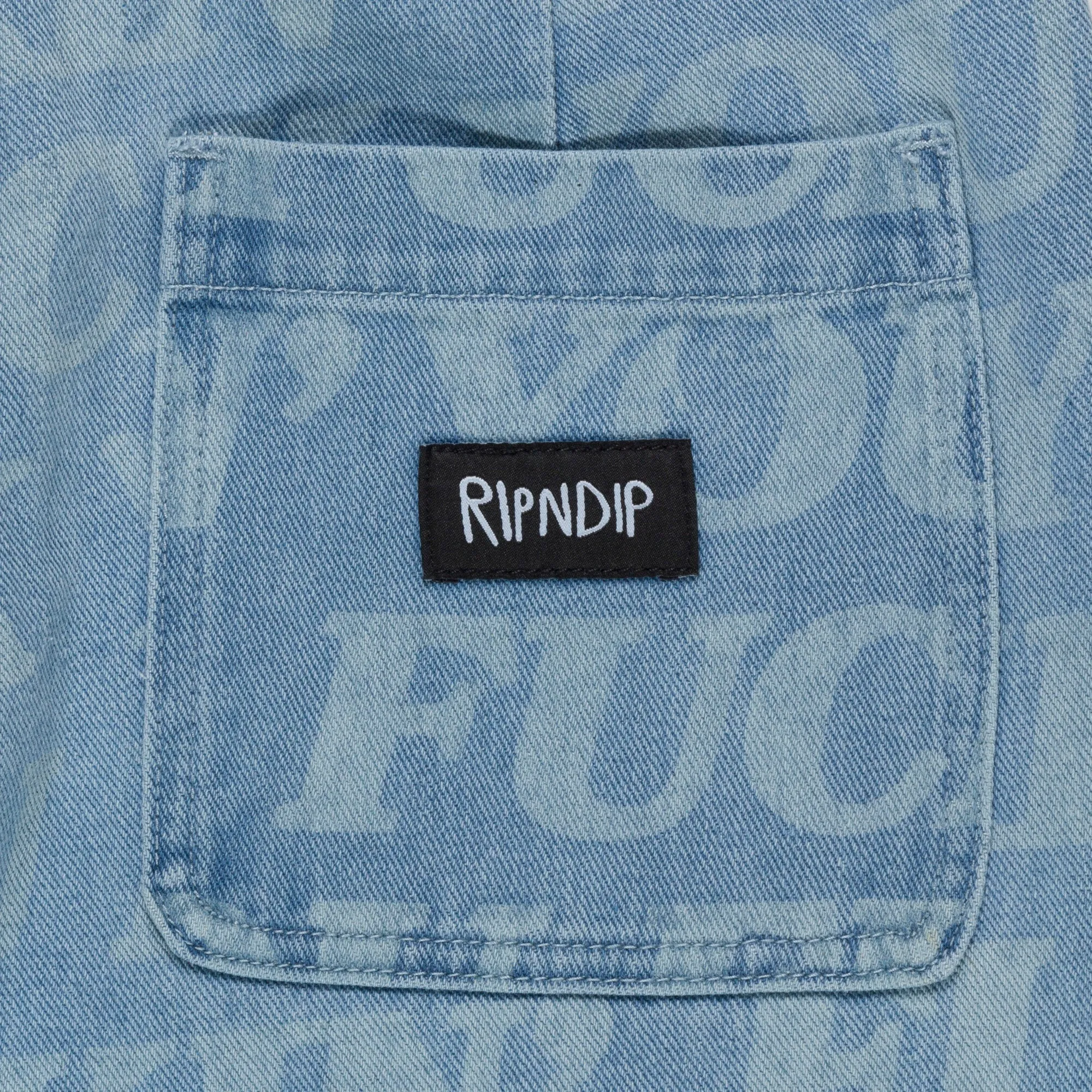 F.U.F.F. Washed Denim Pants (Light Washed Denim)