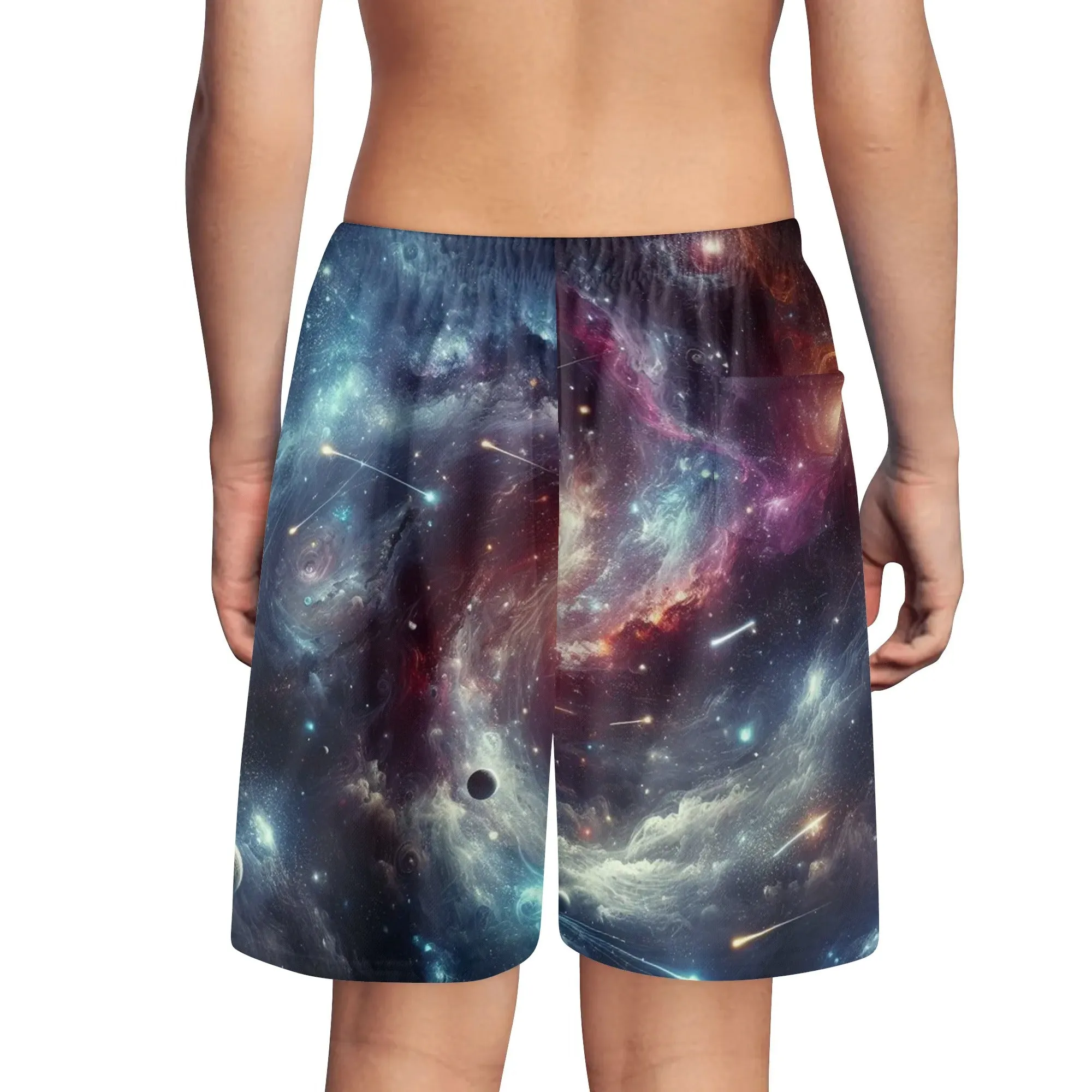 Galaxy Youth Lightweight Beach Shorts for Boys