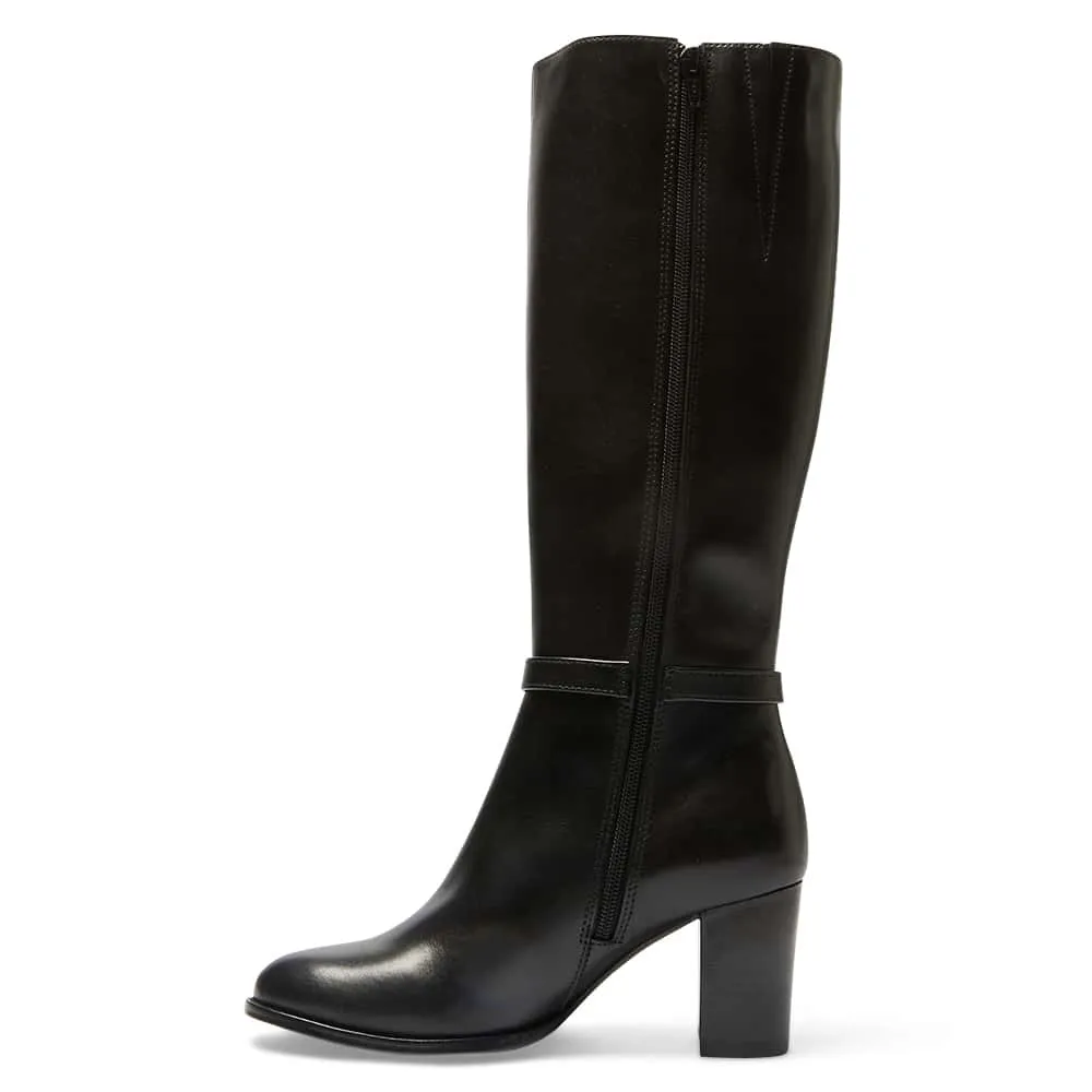 Galen Boot in Black Leather