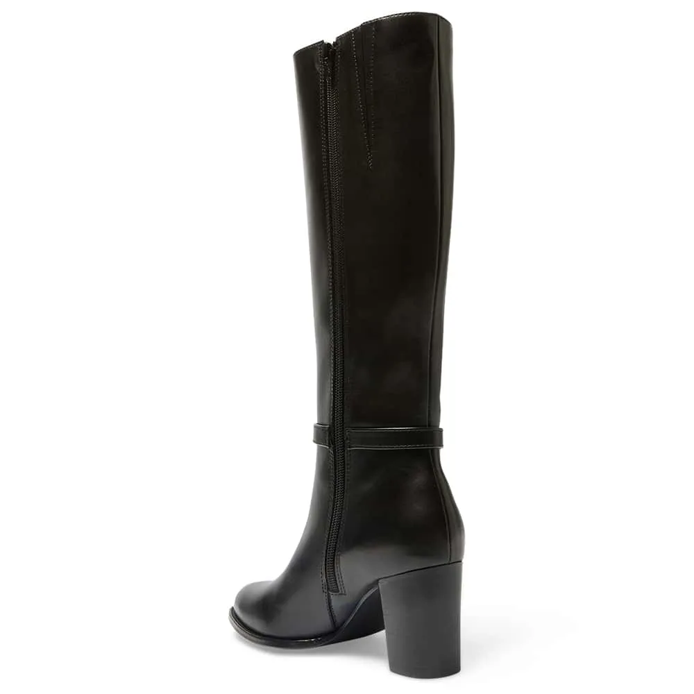 Galen Boot in Black Leather