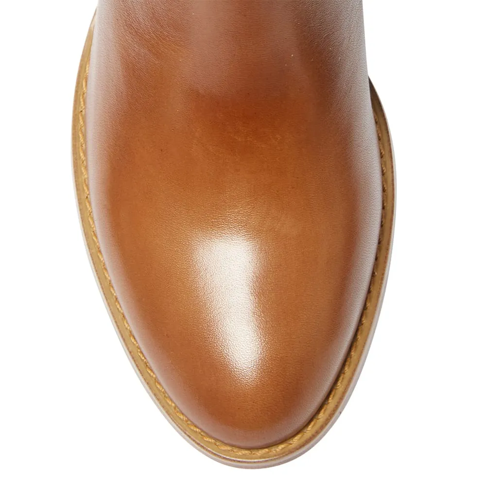 Galen Boot in Mid Brown Leather