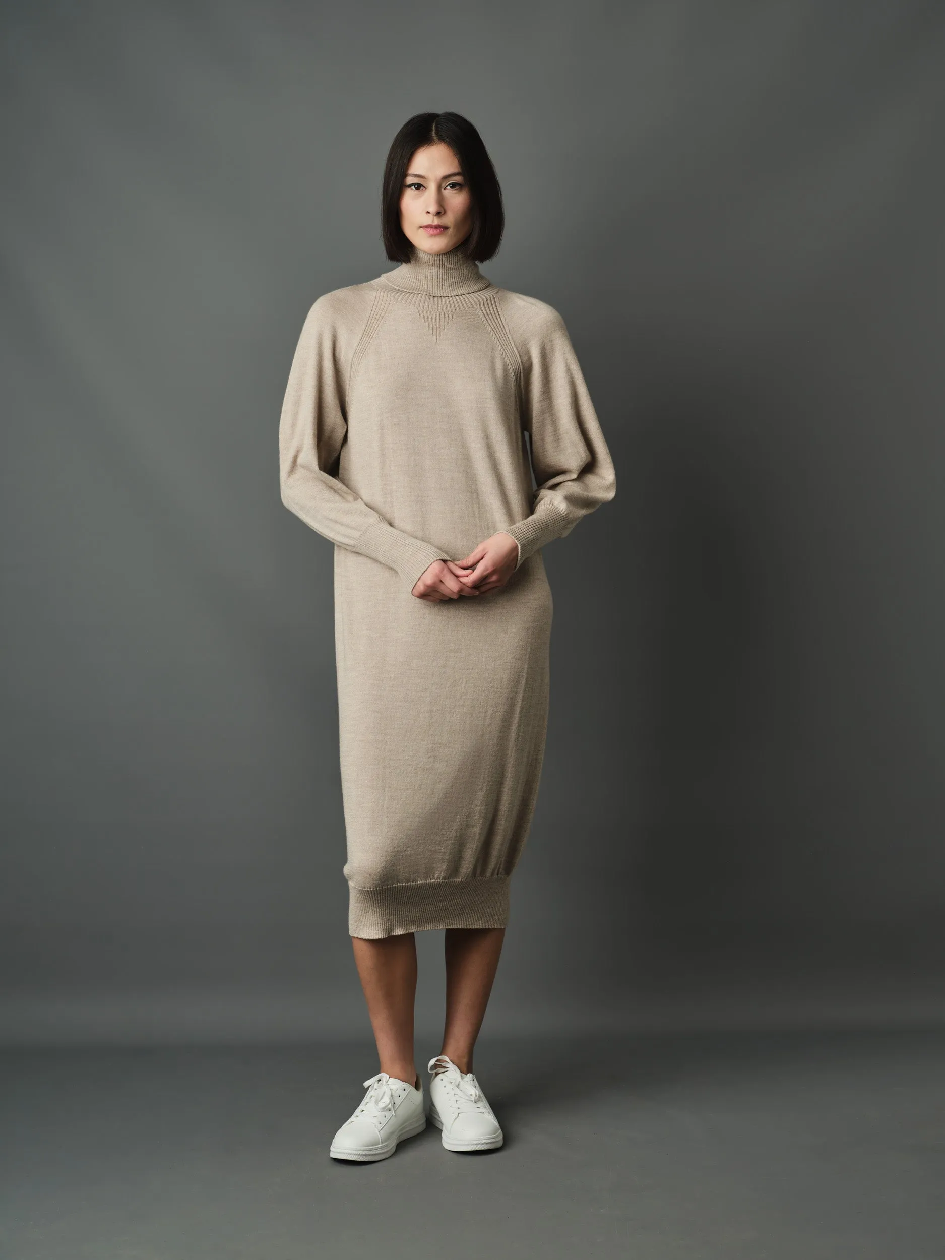 Gaudi Polo Neck Relax Fit Dress