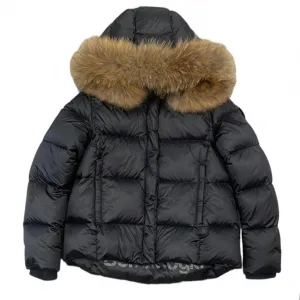 Girls Black Puffer Jacket