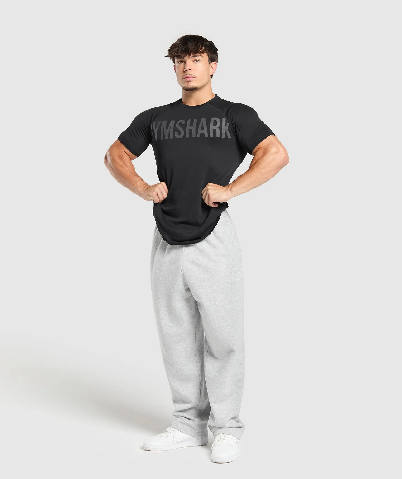 Gymshark Impact T-Shirt - Black/Onyx Grey