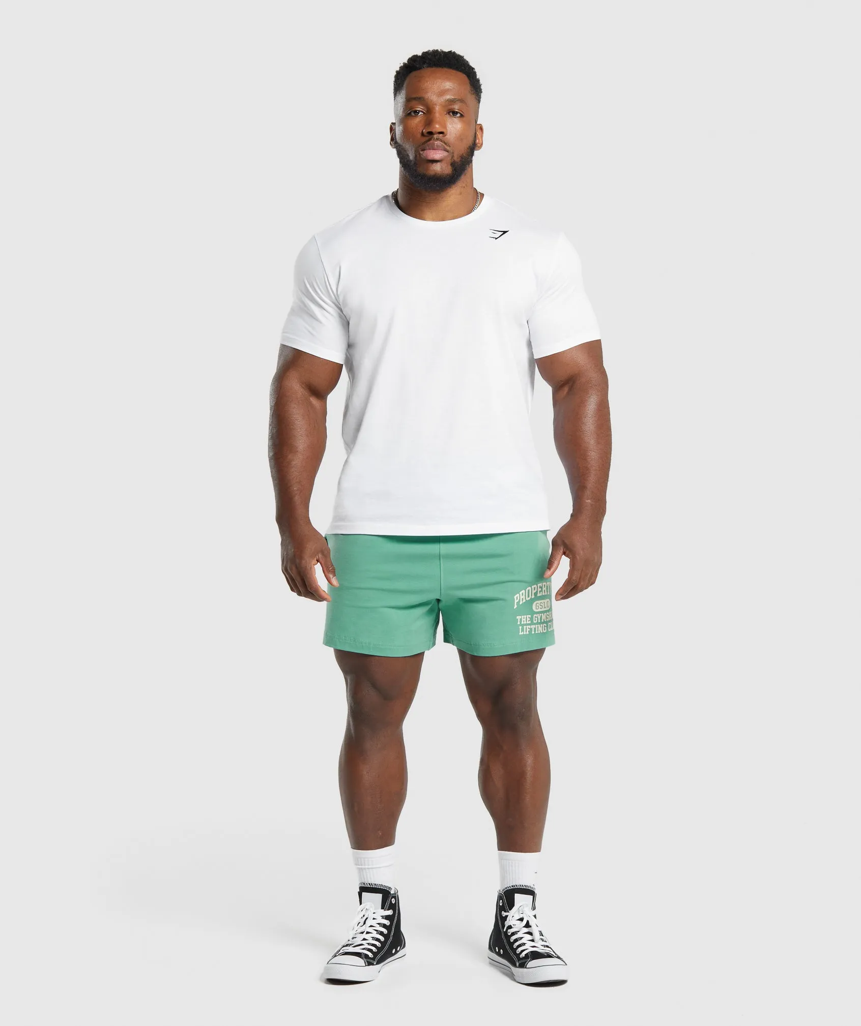 Gymshark Lightweight Jersey Shorts - Lagoon Green