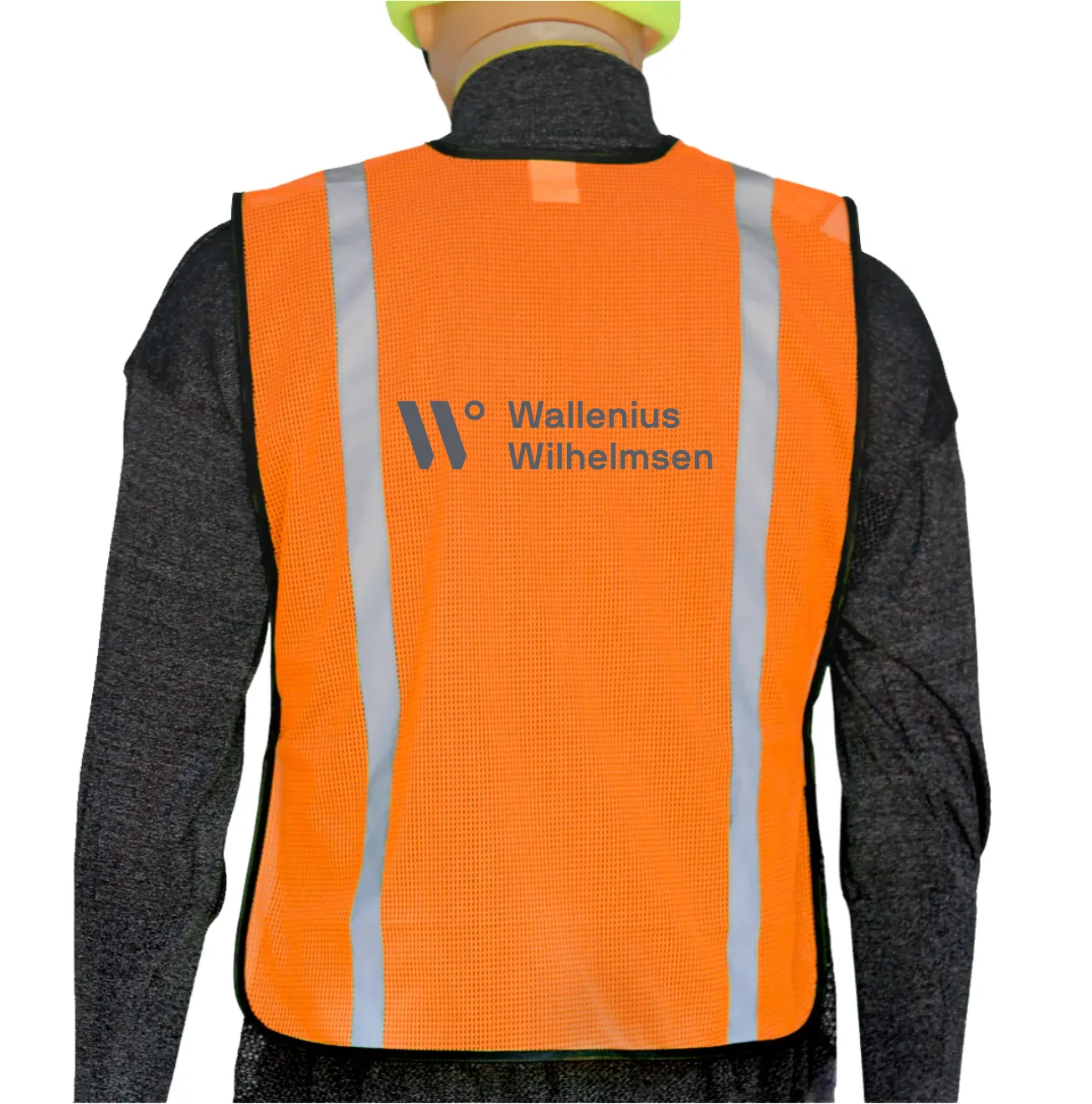 Hi-Vis Orange Mesh Safety Vest - One Size Fits All