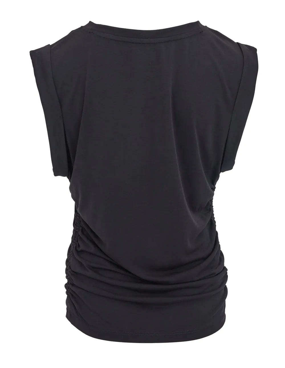 Highline Jersey Flange Sleeve Top