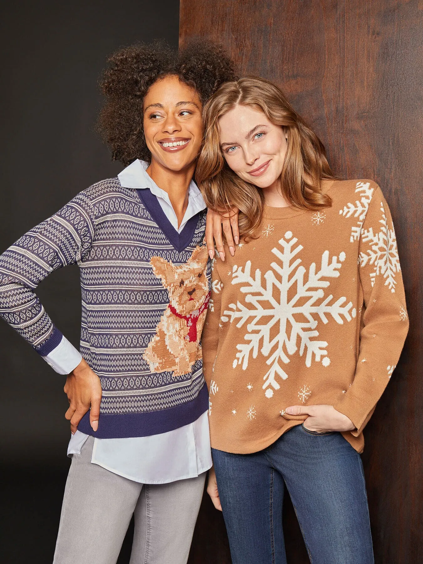 Holiday Snowflake Crewneck Sweater