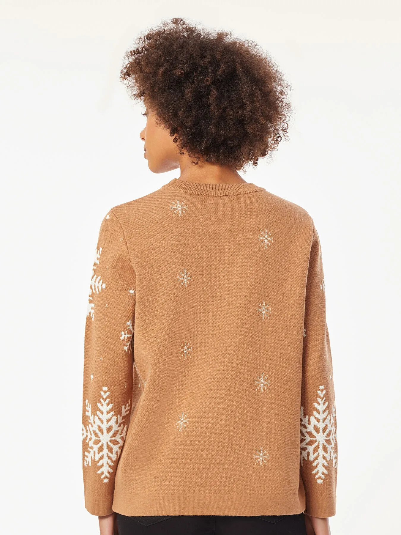 Holiday Snowflake Crewneck Sweater