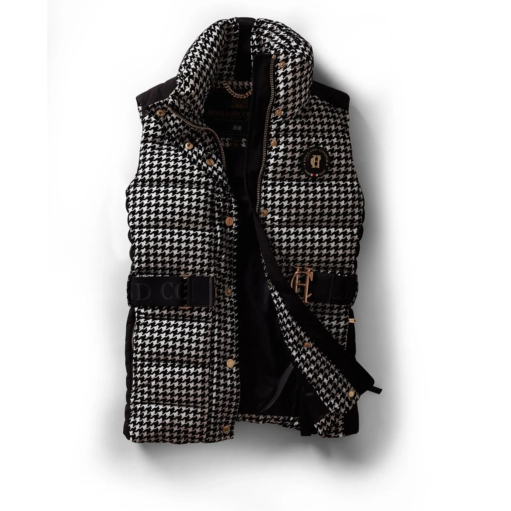 Holland Cooper Valais Quilted Ladies Gilet in Houndstooth