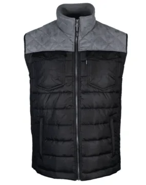 Hooey Men's Black Full Zip Vest HV097BKCH