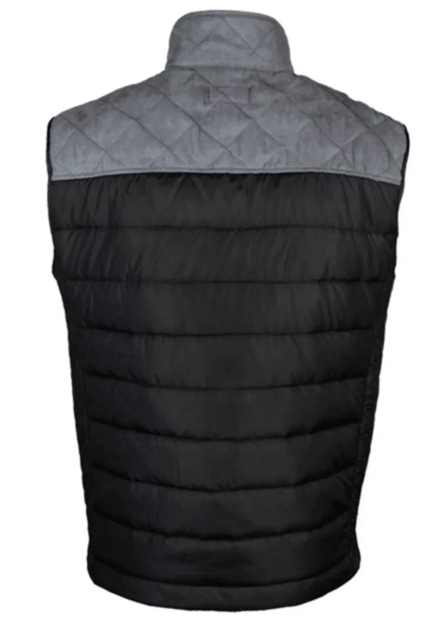 Hooey Men's Black Full Zip Vest HV097BKCH