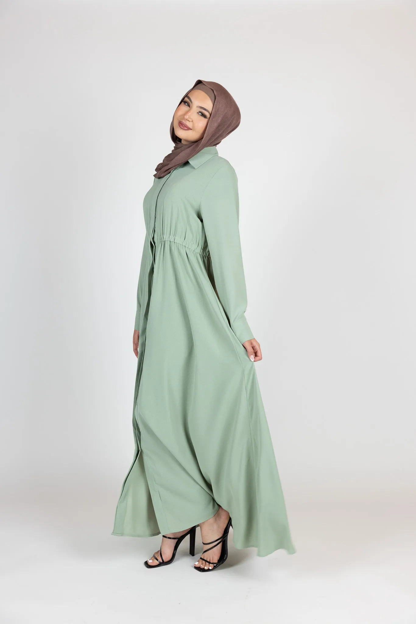 Ilona Button Maxi Dress