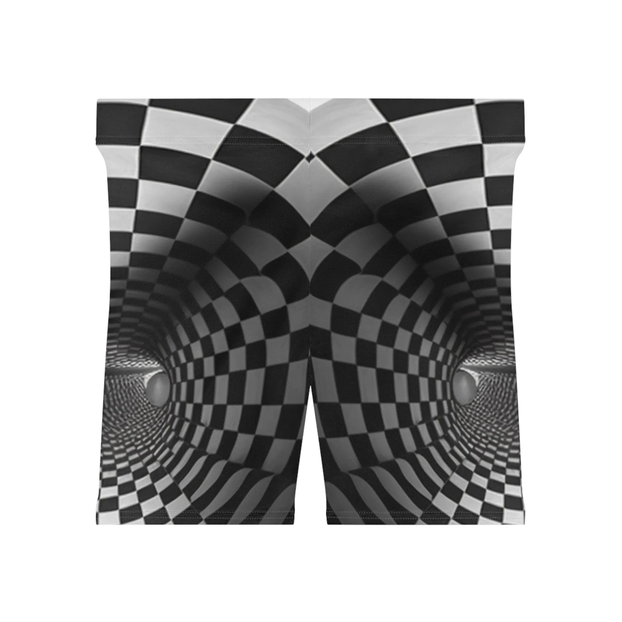 Infinite Tunnel Optical Illusion Women's Biker Shorts