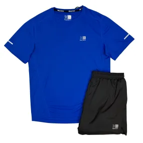 Karrimor Run T-Shirt / Shorts Set - Royal Blue / Black