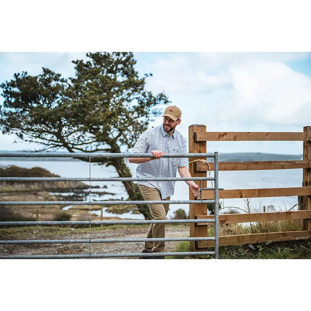 Kessock S/S Tattersall Shirt - Green/Red by Hoggs of Fife