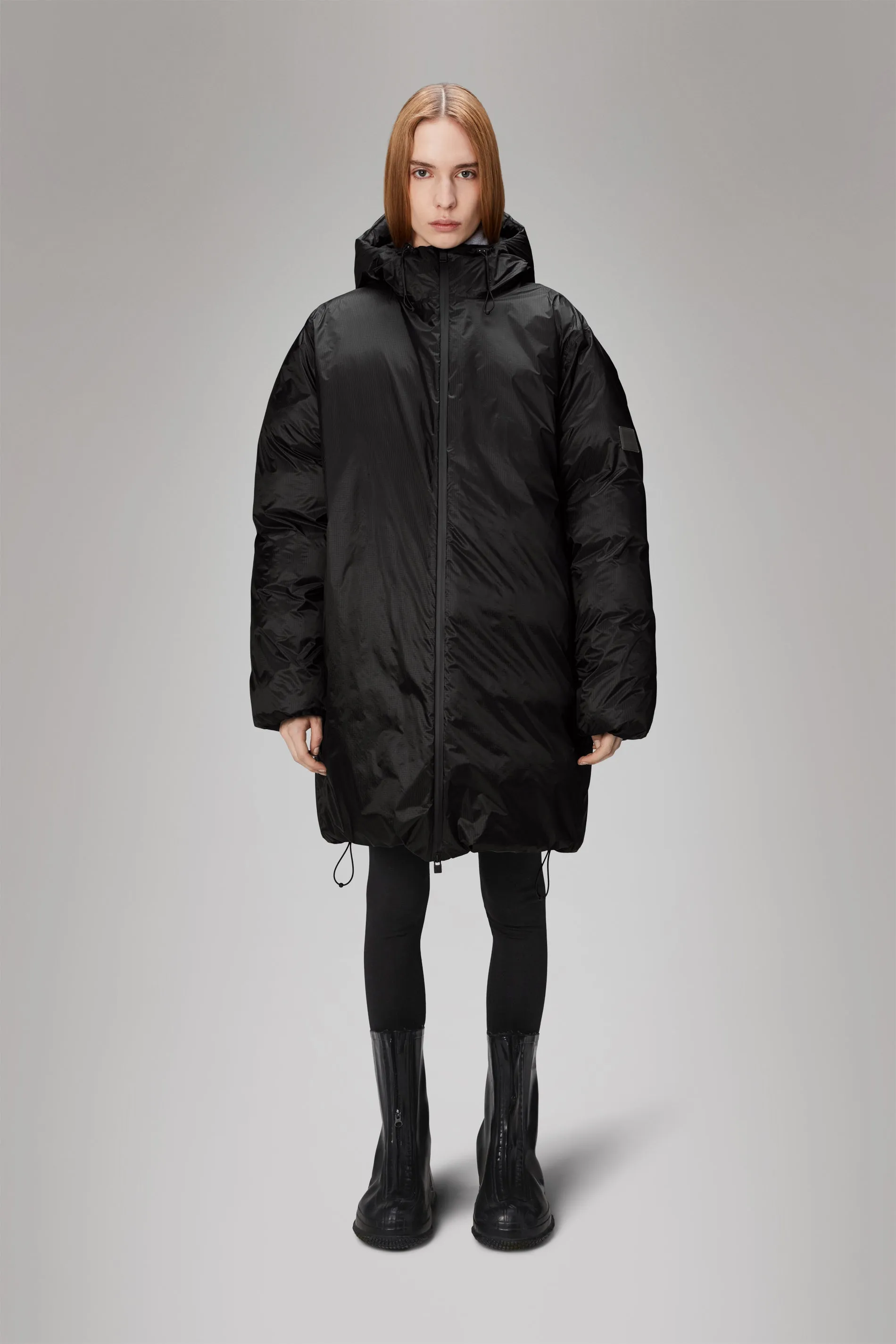 Kevo Long Puffer Jacket - Black