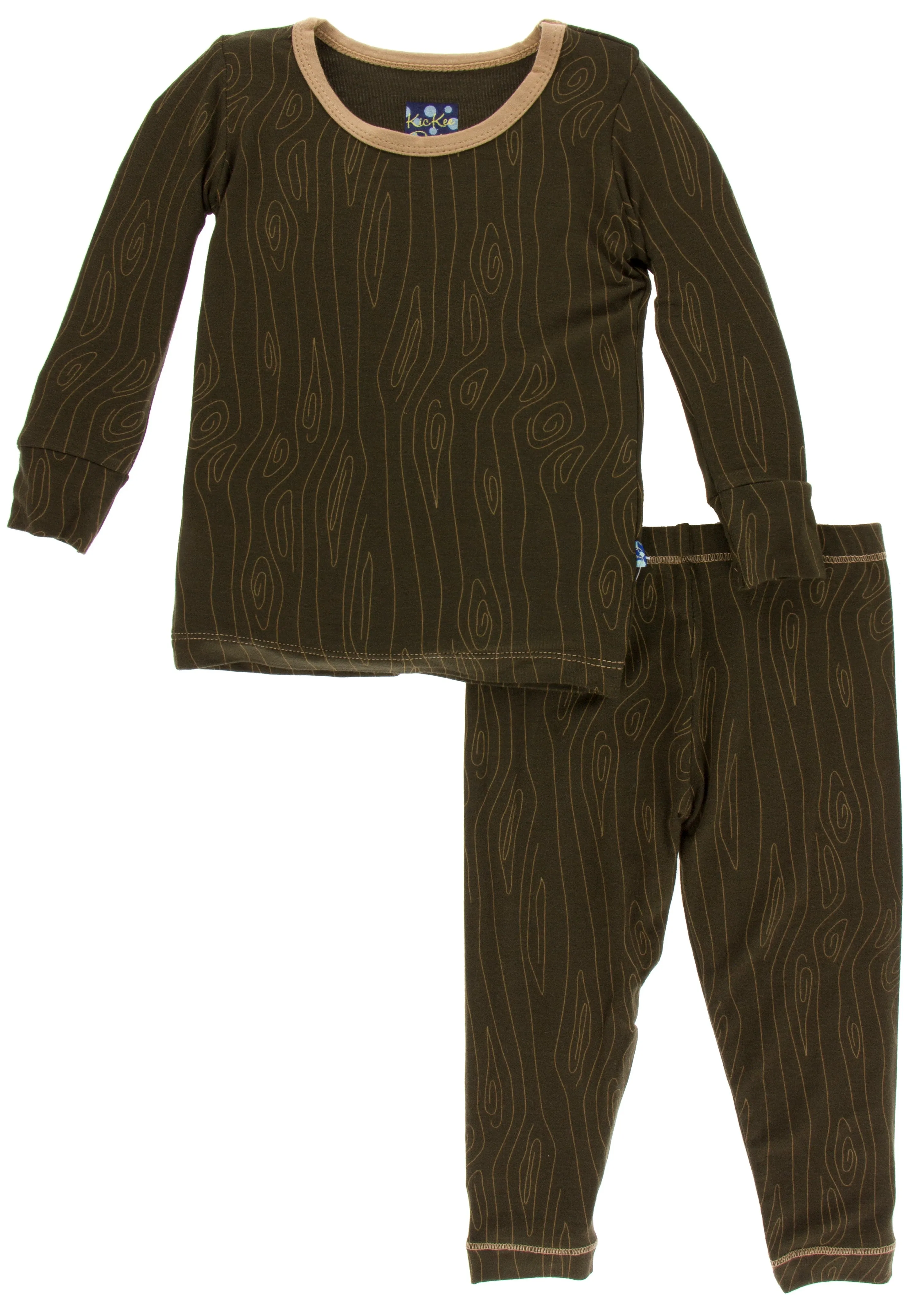 KicKee Pants Petrified Wood L/S Pajama Set with Pants