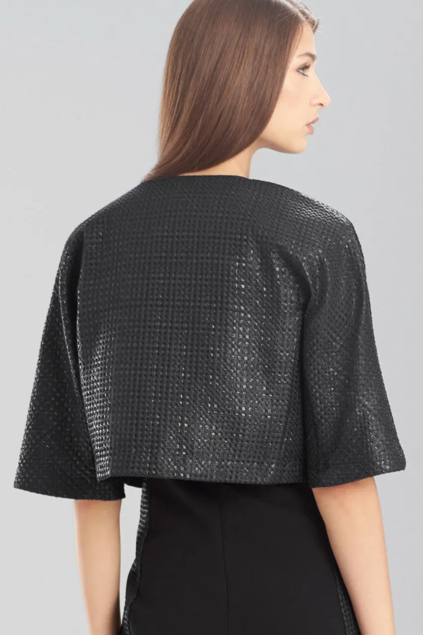 Lacquered Basket Weave Bolero