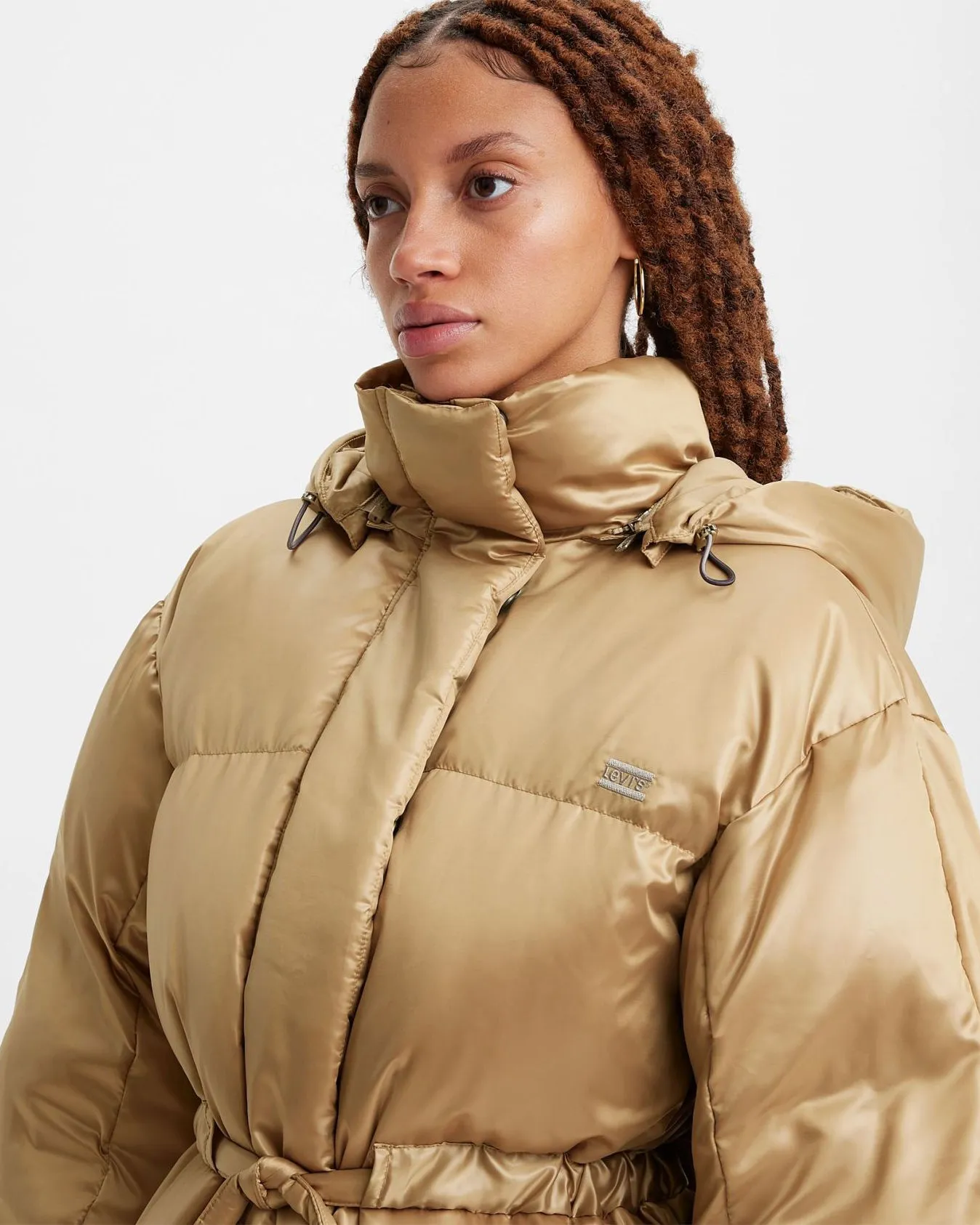 Levi's® Womens Pillow Bubble Mid Puffer Jacket - Travertine