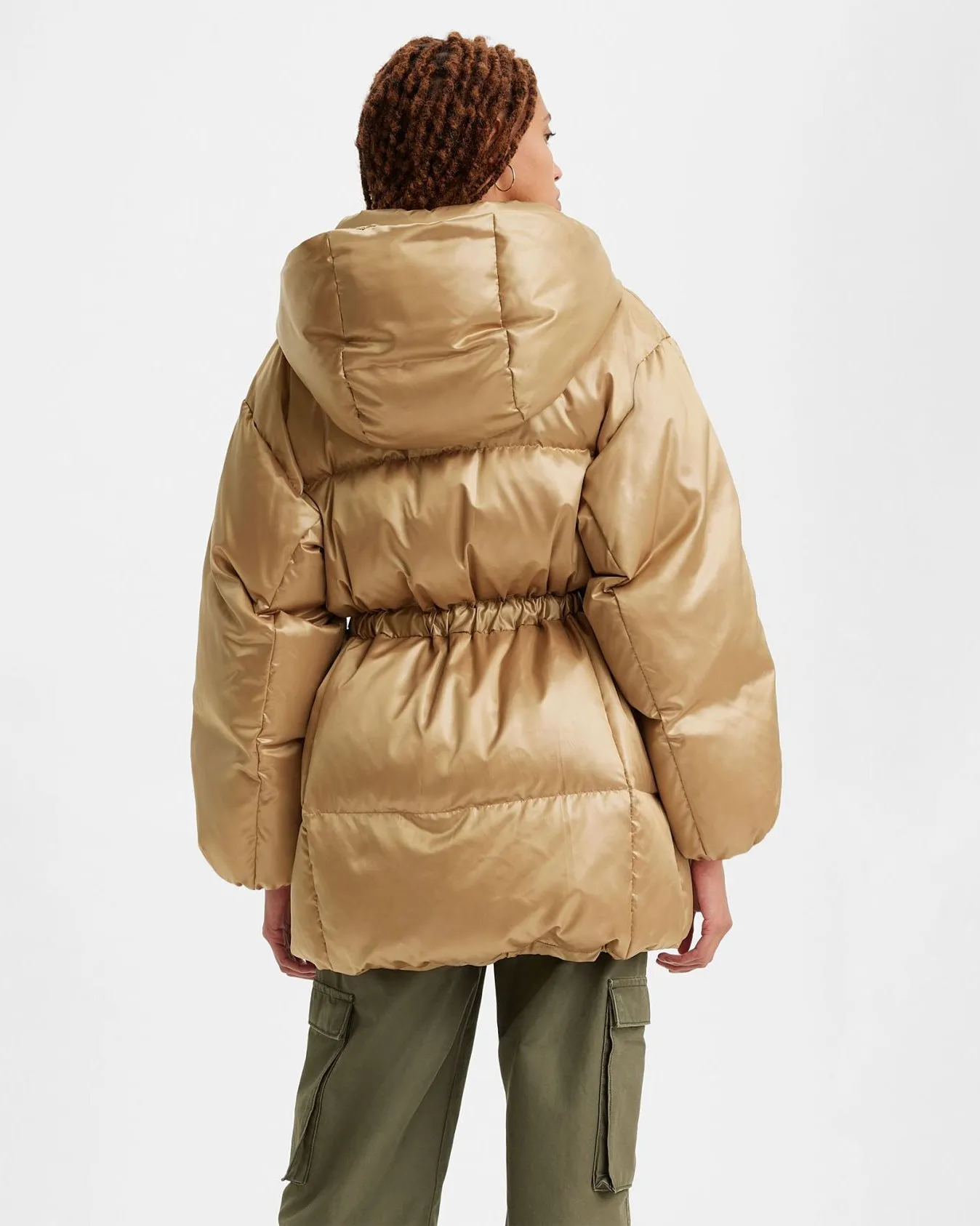 Levi's® Womens Pillow Bubble Mid Puffer Jacket - Travertine